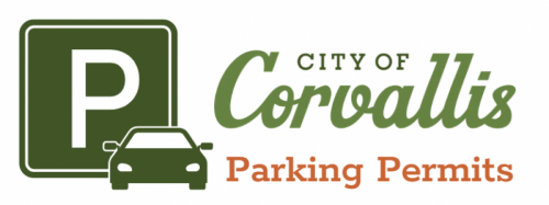 Decorative graphic of a car with a P parking sign in green.