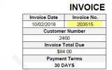 Invoice Number